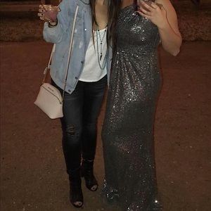 Revelry one shoulder dress